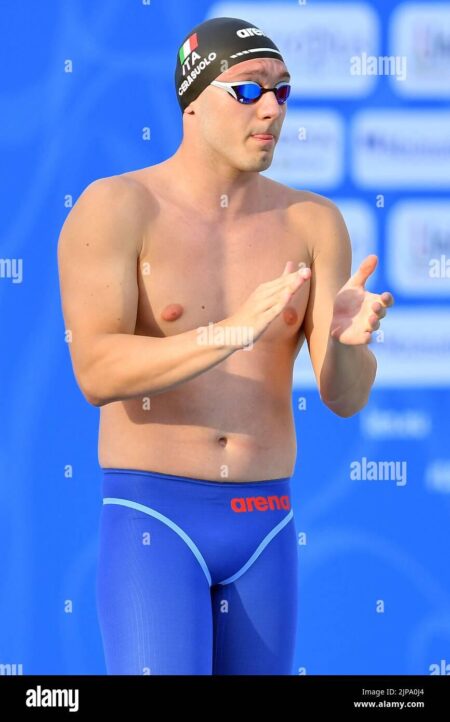 Simone Cerasuolo Tops Nicolo Martinenghi for 50 Breast Title at Italian Championships